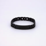 Obsidian Black Stainless Steel Bracelet