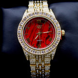 Roman Marbled Iced Watch