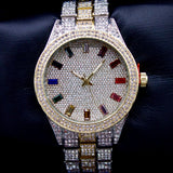 Rainbow Baguette Watch