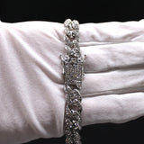 13mm Iced Out Cuban Chain w/ Iced Clasp