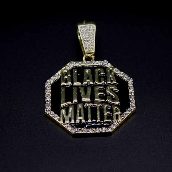 Black Lives Matter Octagonal Pendant