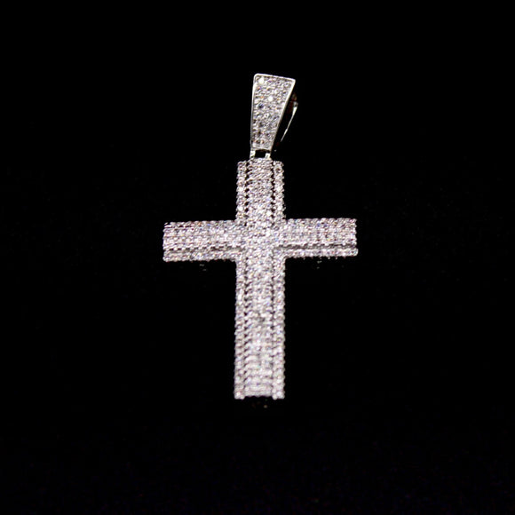 Iced Cross Pendant