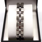 White Gold Finish Stainless Steel Bracelet II