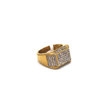 Premium Iced Square Ring